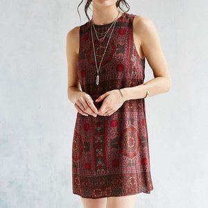 Urban Outfitters Open-Back Mini Frock Boho Dress